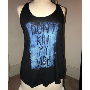 BLACK GRAPHIC TANK